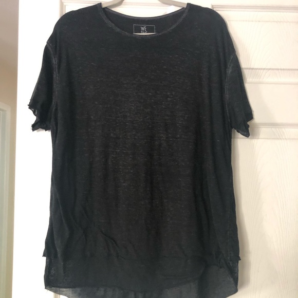 Free People oversized faded black tee S - Picture 2 of 4